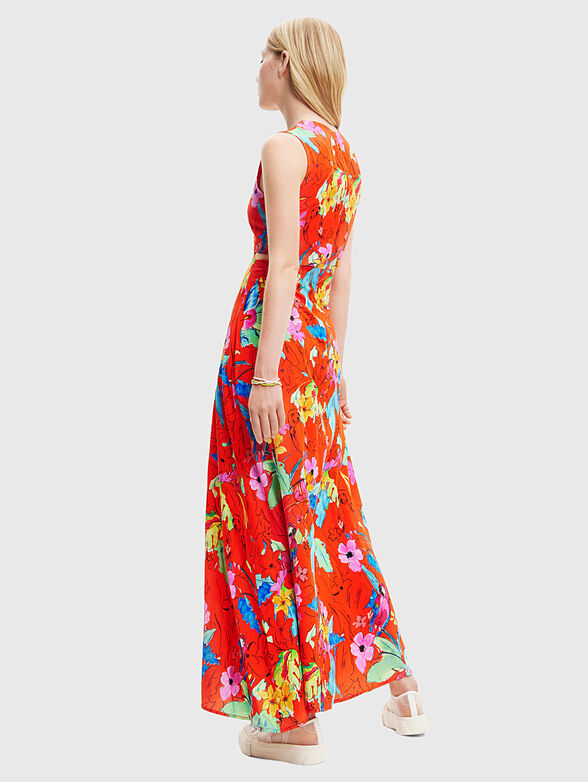 PRAGA maxi dress with floral print - 2