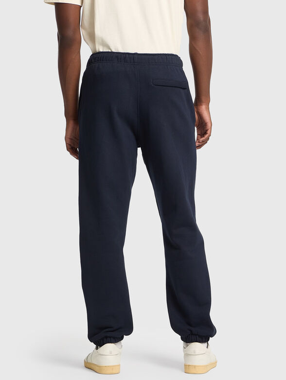 Black sports trousers  with ties at the waist - 2