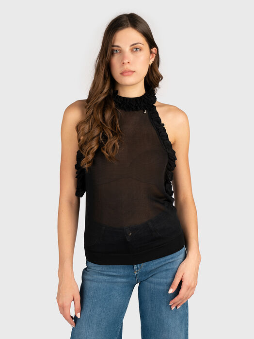 Top with sheer effect  in beige