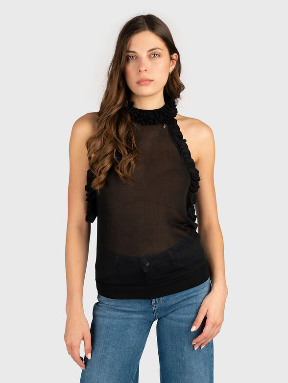 Top with sheer effect  in beige - 1