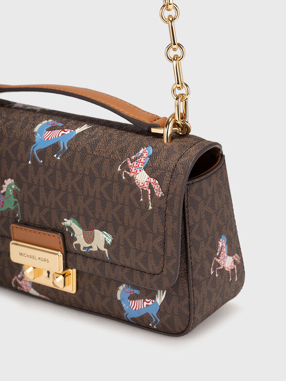 Crossbody bag with monogram print - 5