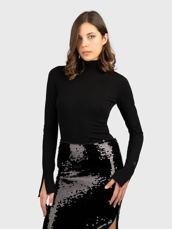 Slim polo neck sweater - 1