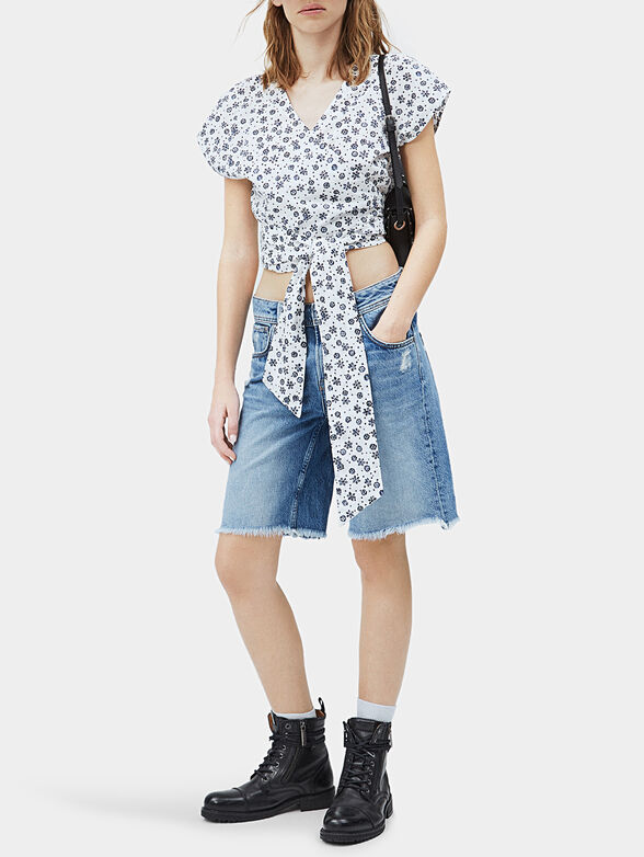 Blouse with floral print ITALINA - 2