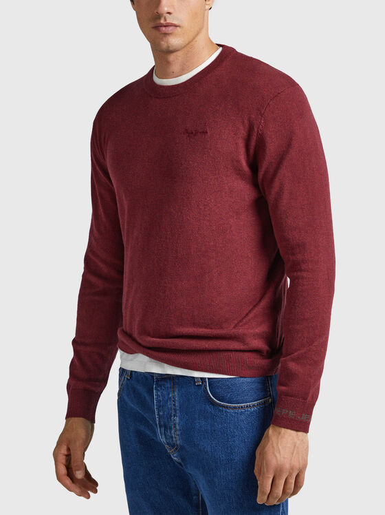 Пуловер ANDRE с лого бродерия - 1