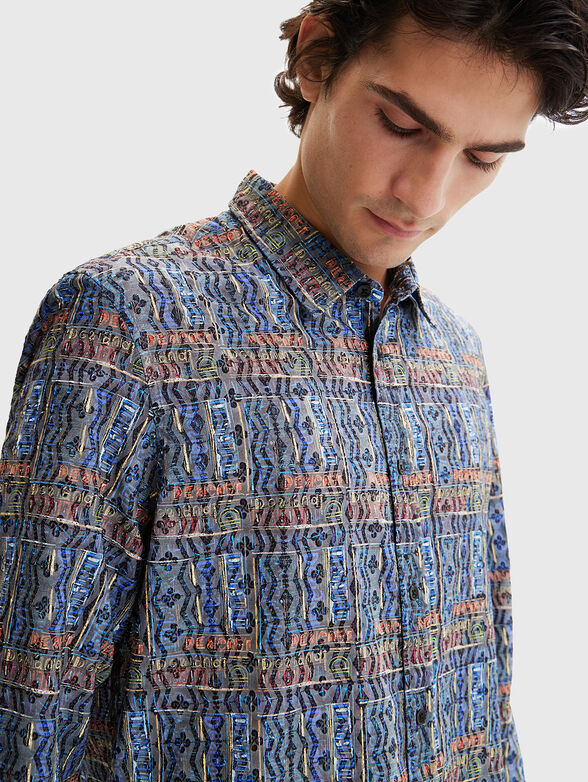VELEZ shirt with multicolour print - 4