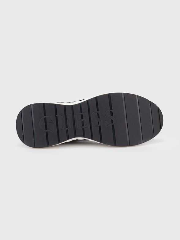 Black sneakers with rhinestones - 5