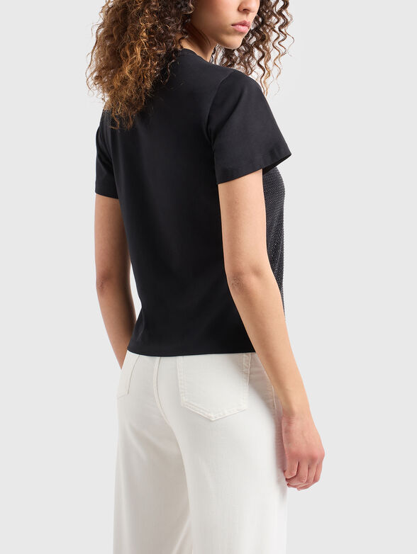T-shirt with appliqu&eacute;d rhinestones - 3