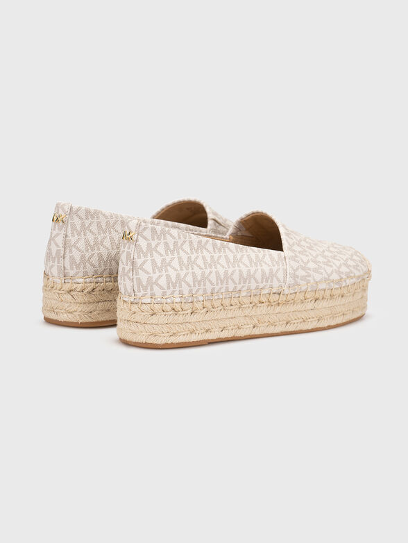 LYNN espadrilles with monogram logo print - 3