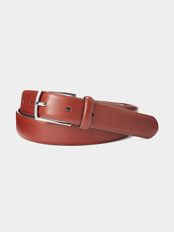 Leather belt in brown - 1