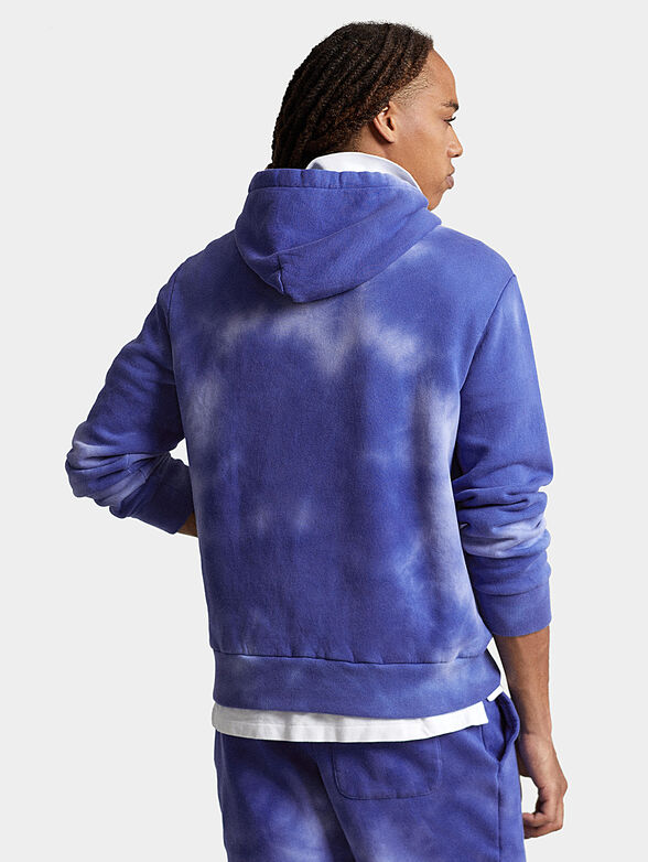 Sweatshirt with hood and tie-dye effect - 3