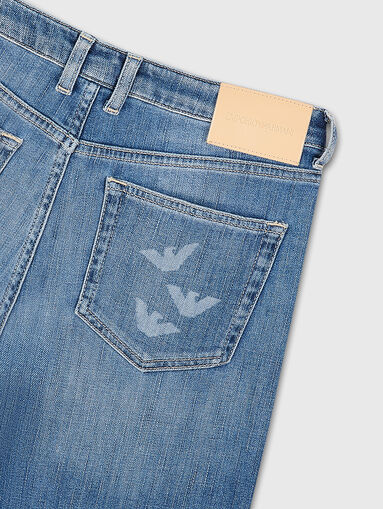 Straight jeans with washed effect  - 3