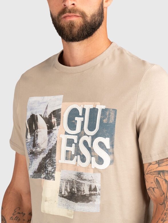 Slim T-shirt with print - 4