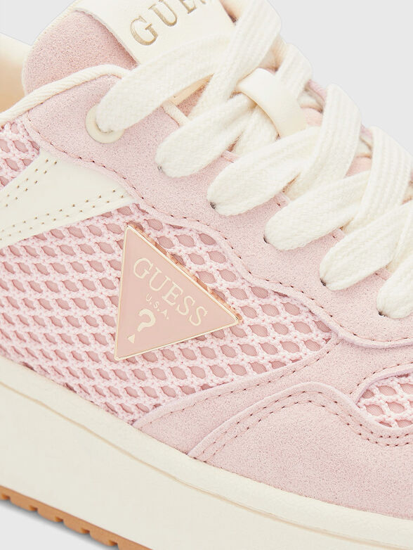 Mesh and textile sneakers - 4