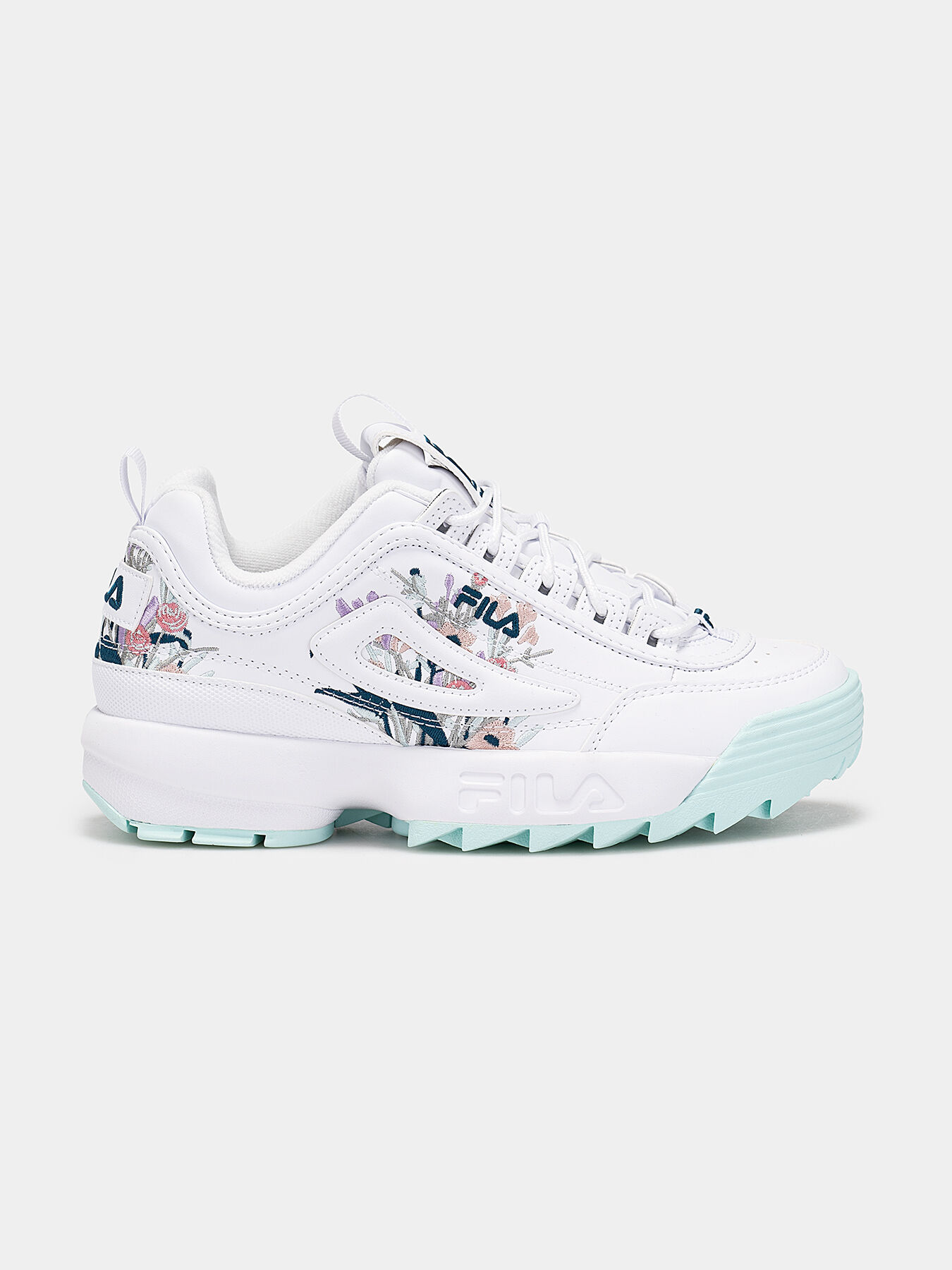 Fila disruptor hot sale flower blanc