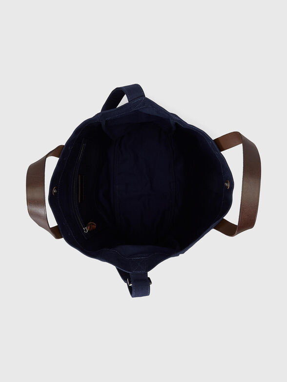 Dark blue textile bag - 6
