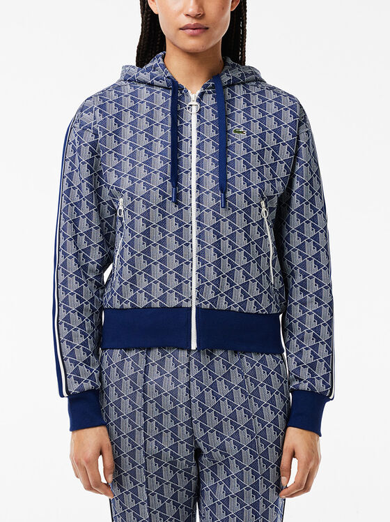 Sweatshirt with monogram logo print - 1