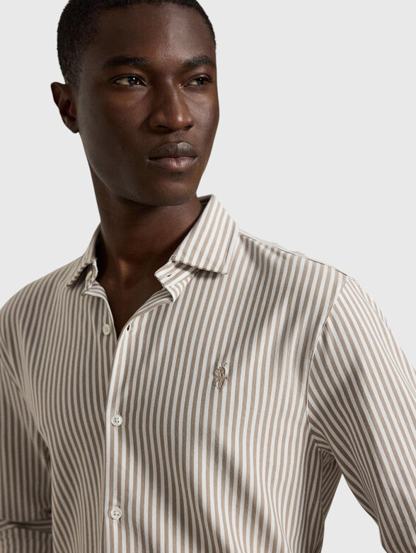 Oxford shirt with striped pattern  - 4