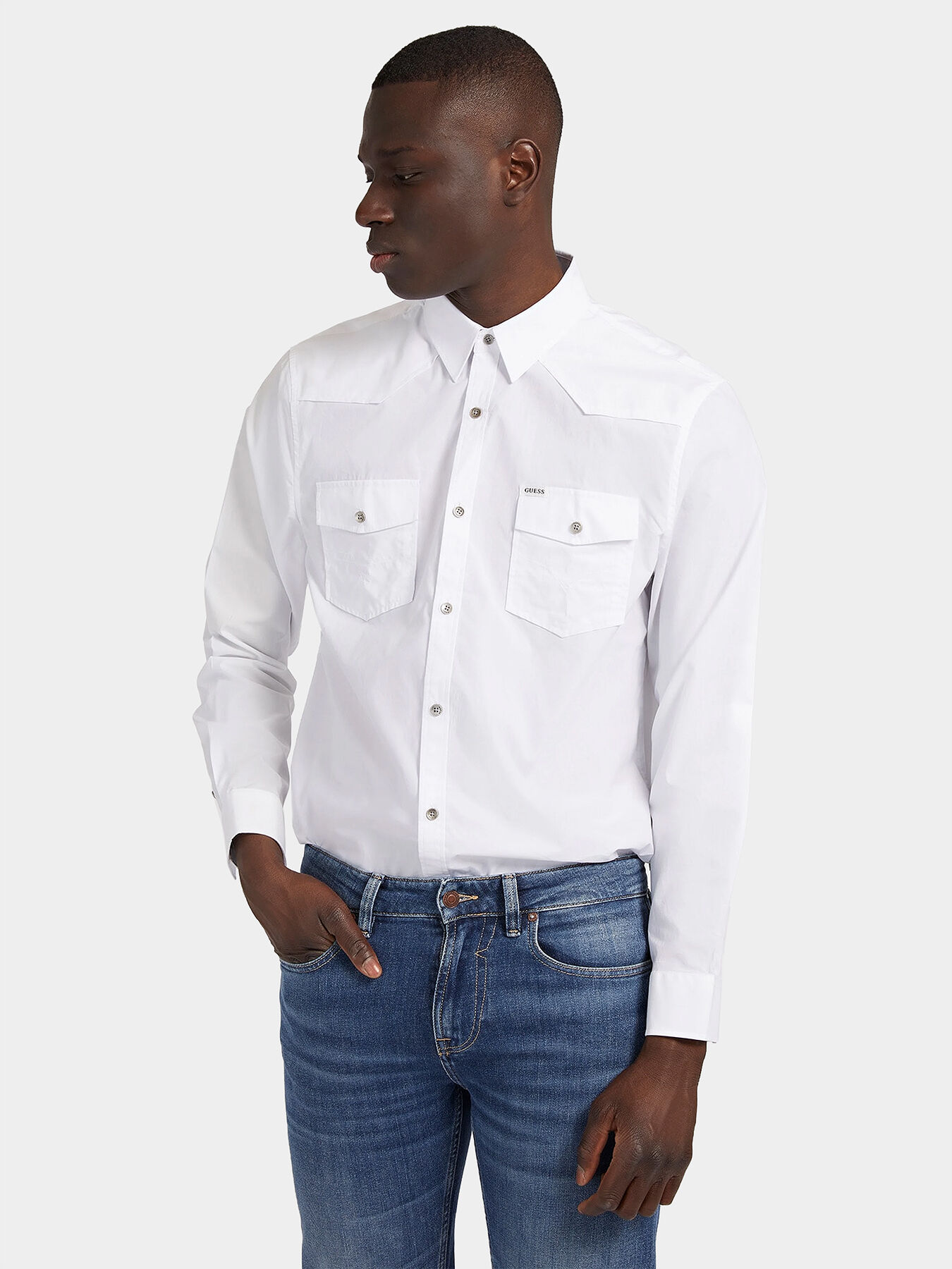 Guess western shirt top