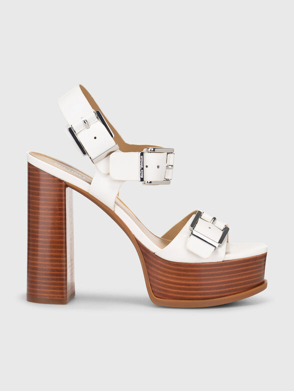 COLBY high heel leather sandals - 1