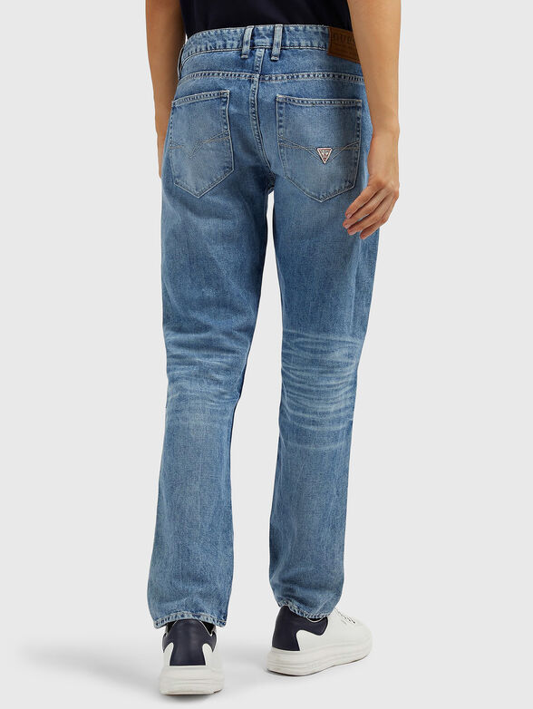 Blue jeans with logo accent - 2