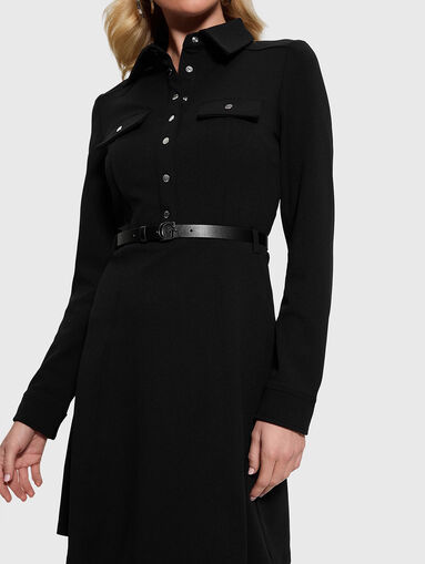 Mini dress with long sleeves - 4