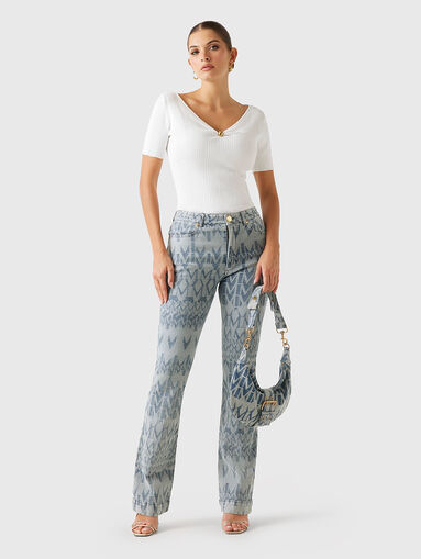 SARAH jeans with accent print - 5