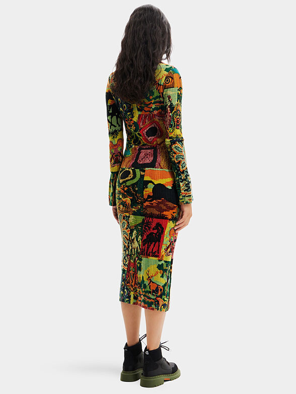 UNIVERSE dress with multicolour print - 2