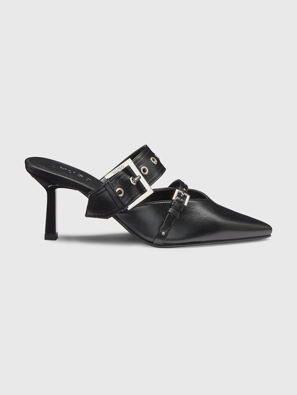 Heeled shoes with logo - 1