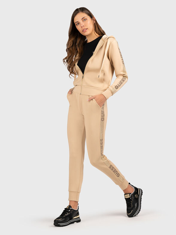 Sports pants with studs stripes - 4
