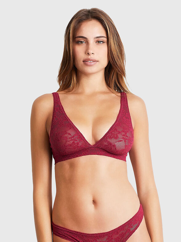 STRETCH LACE bralette in black - 1