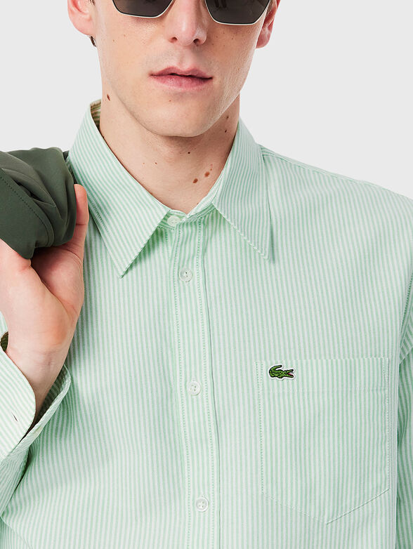 Cotton shirt with logo - 4