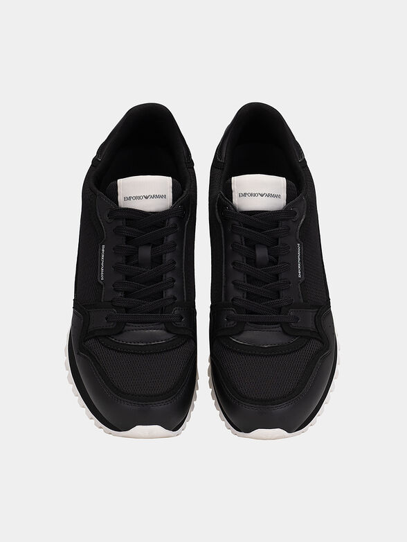 Black sneakers with logo details - 6