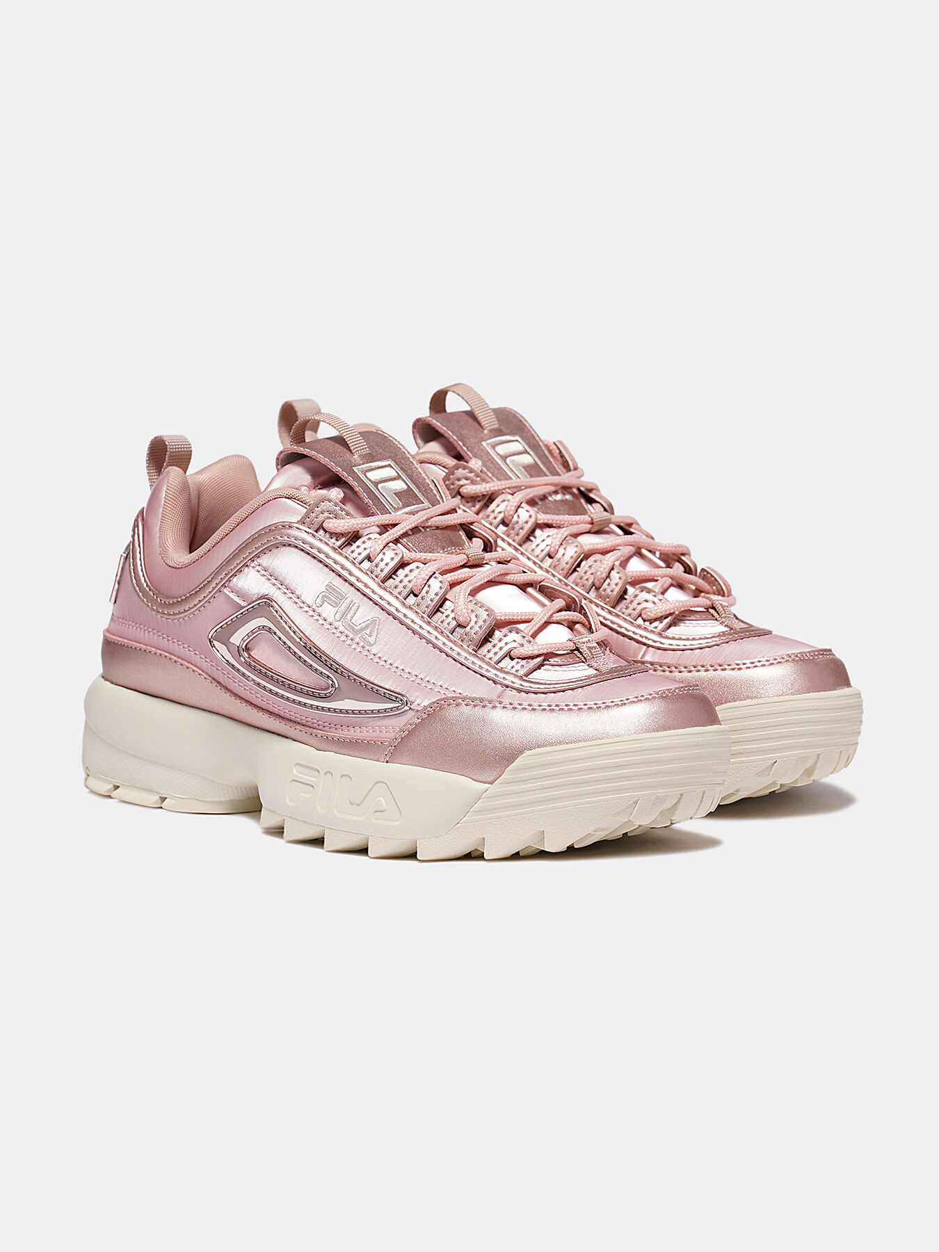 DISRUPTOR Sneakers with patent look details brand FILA Globalbrandsstore en
