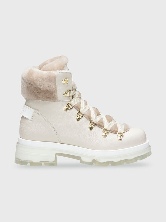 SWANSEA 6 ankle boots in genuine leather and wool - 1