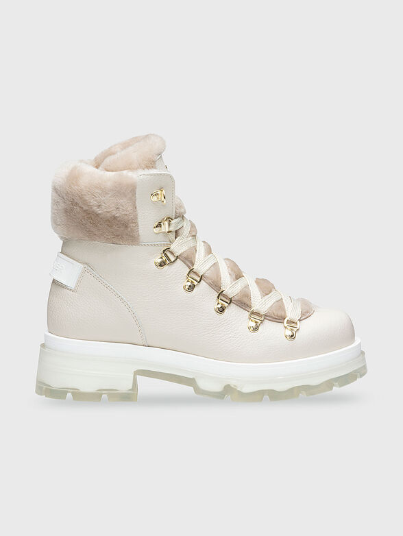 SWANSEA 6 ankle boots in genuine leather and wool - 1