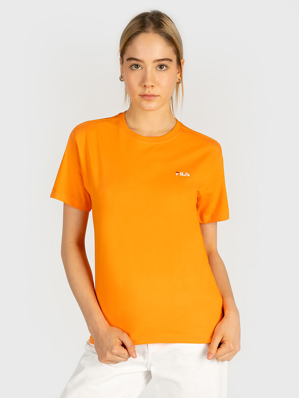 EARA cotton black T-shirt with logo embroidery - 1