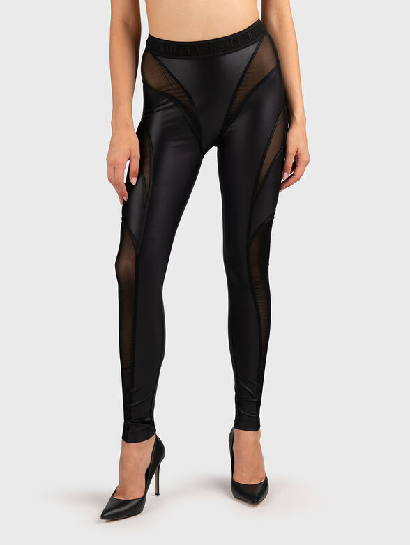 Leggings with sheer elements - 1