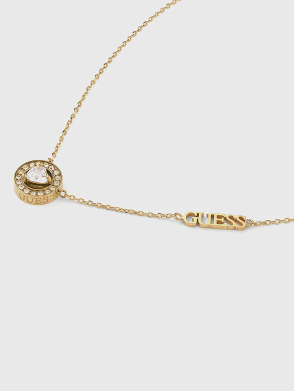 Necklace with rhinestones - 3