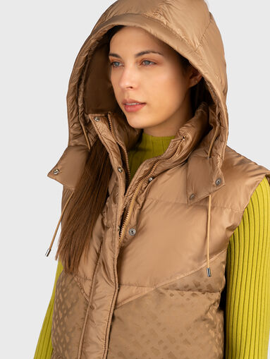 POLLIMO monogrammed print vest - 4