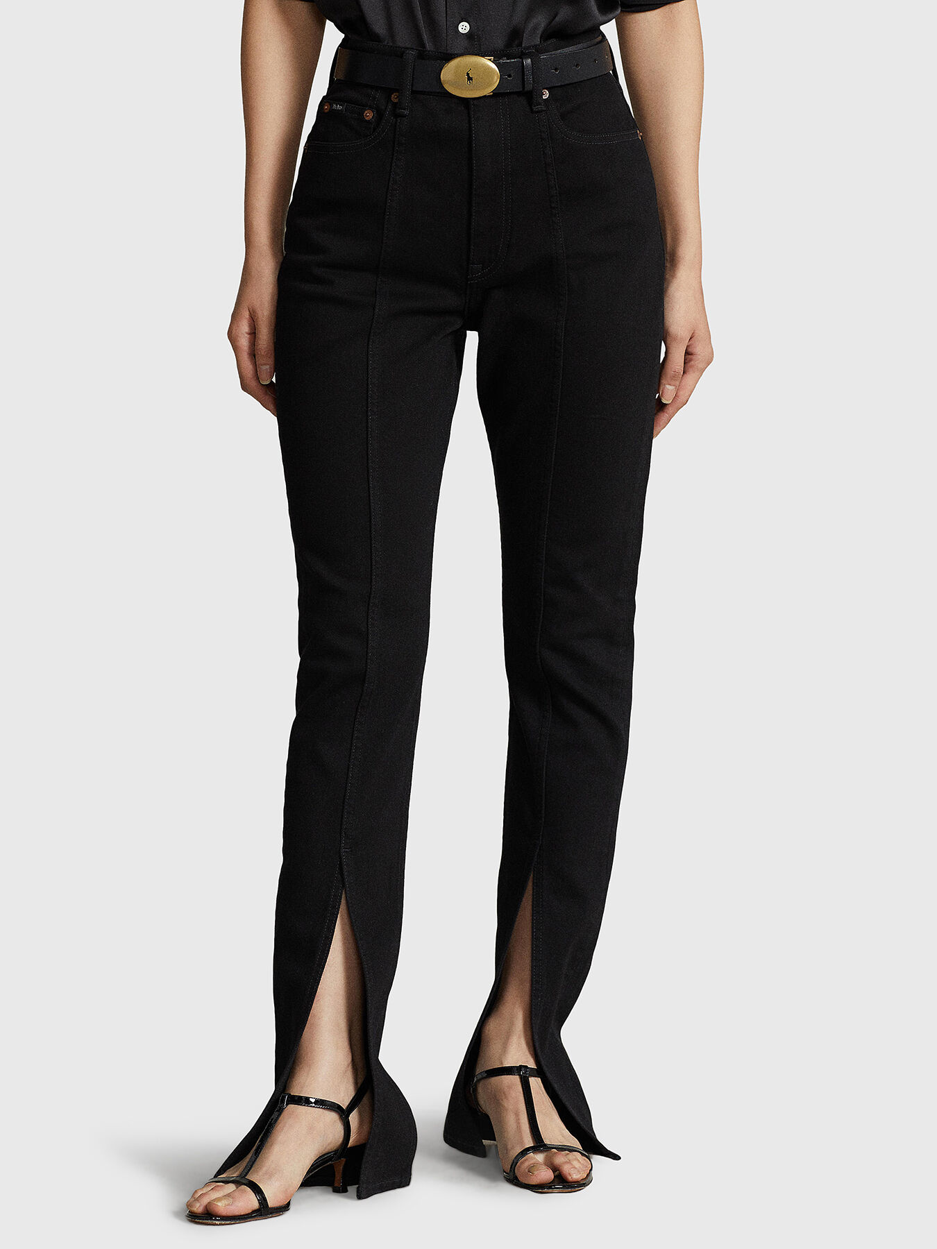 Ralph lauren black skinny jeans deals
