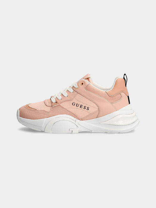 BESTIE running sneakers in pale pink color