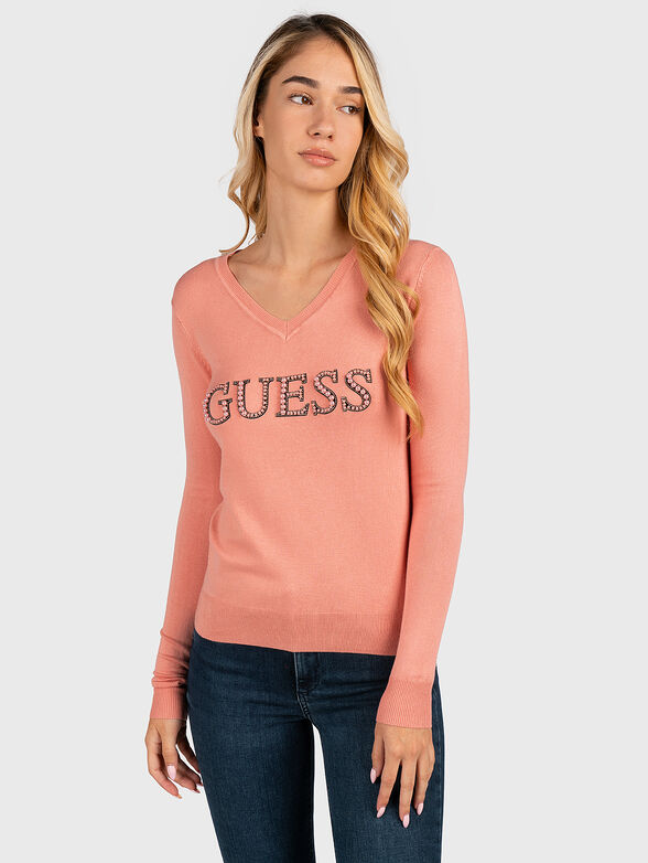 Black sweater with maxi logo - 1