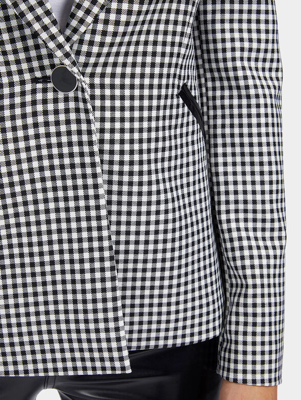 SPERANZA Blazer with checkered print - 4