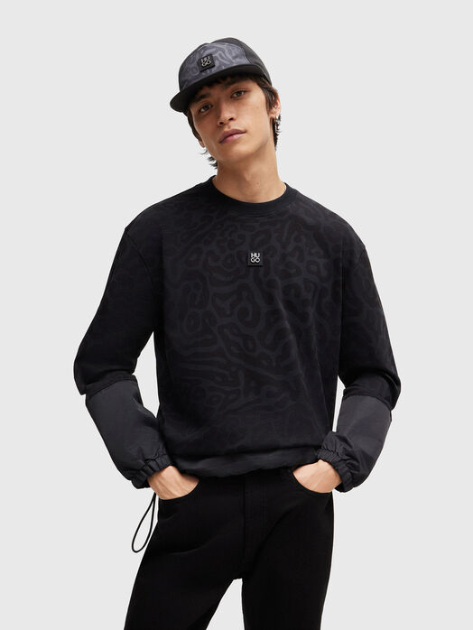 DABYUNO cotton sweatshirt with animal accent