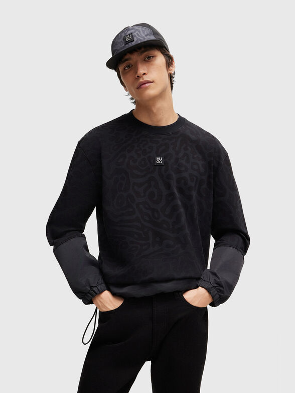 DABYUNO cotton sweatshirt with animal accent - 1