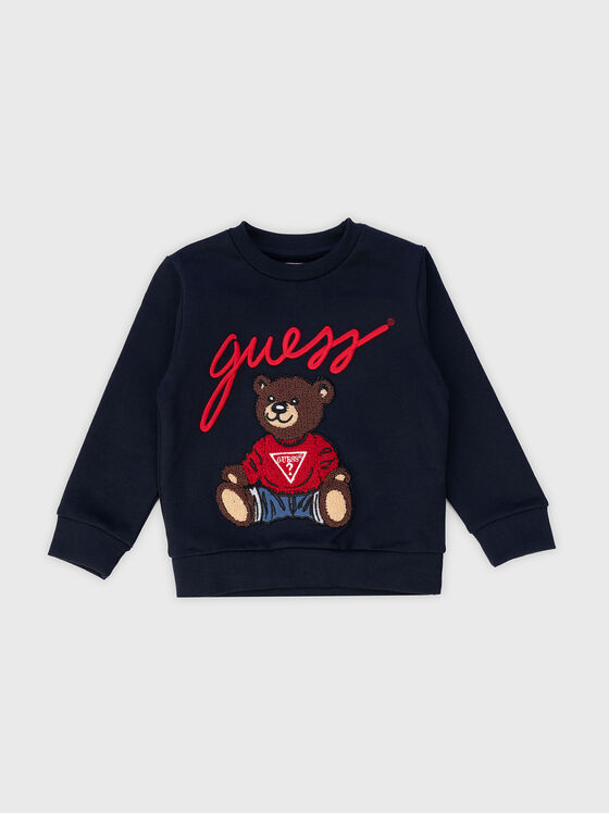 Sweatshirt with accent logo embroidery - 1