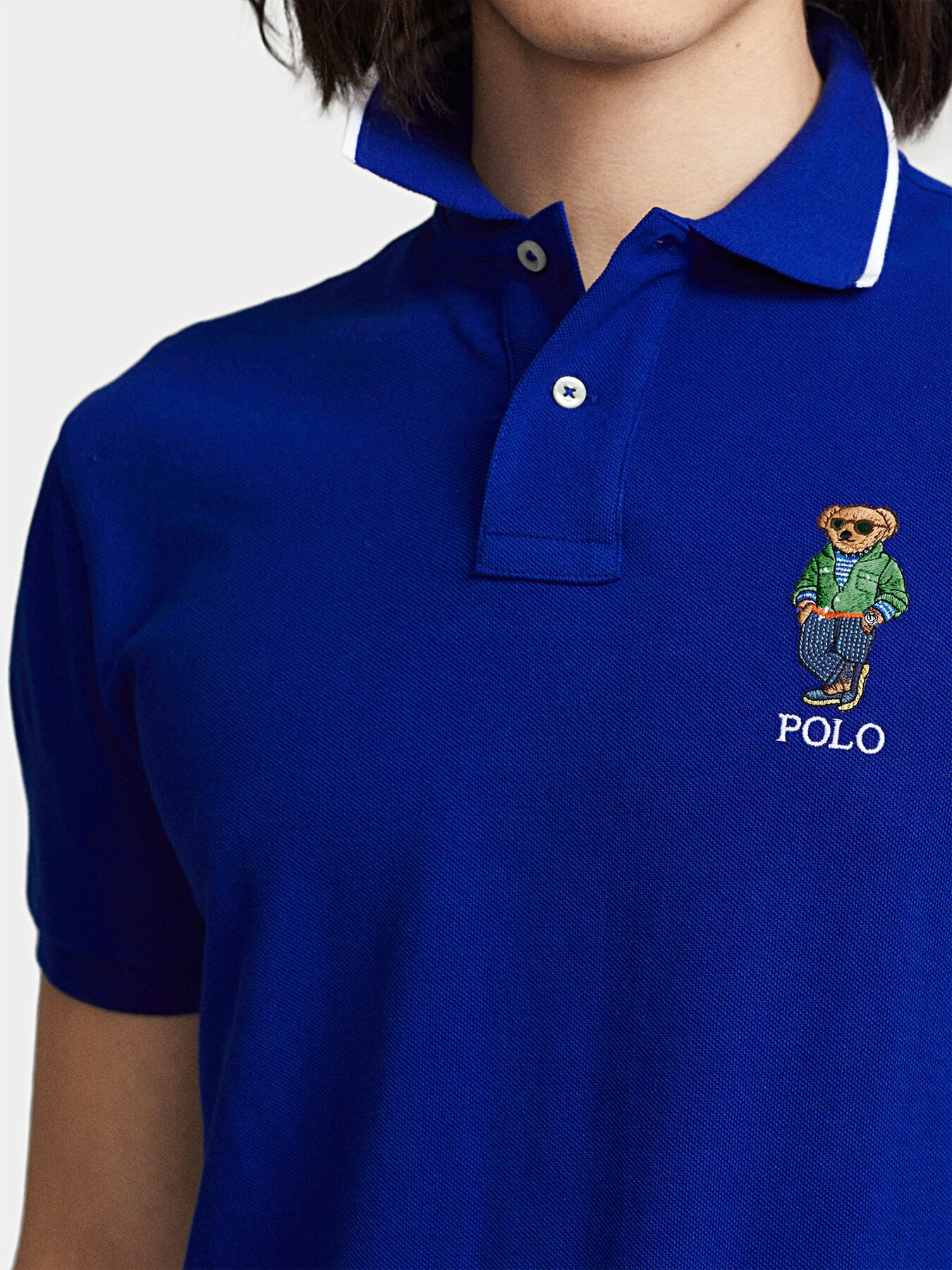 Polo shirt with Polo Bear embroidery brand POLO RALPH LAUREN