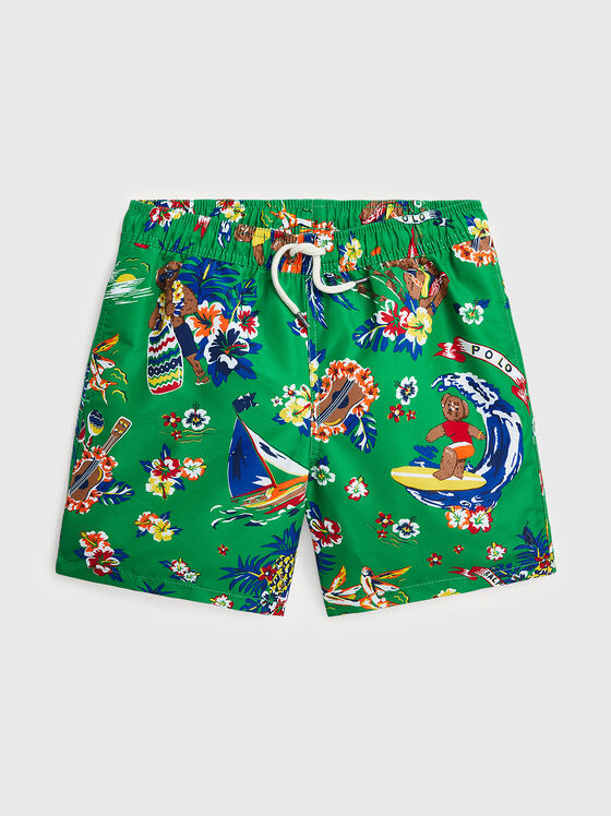 Multicolored swim shorts - 1