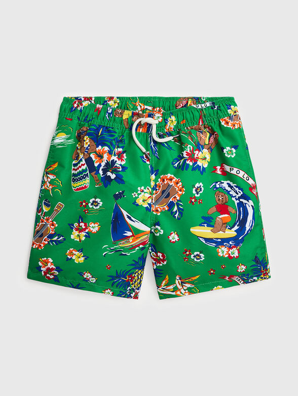 Multicolored swim shorts - 1