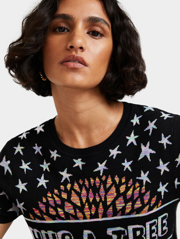 HUG A TREE Jacquard knit sweater - 3